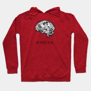 My Mind Now. - Abstract Brain Shape Hoodie